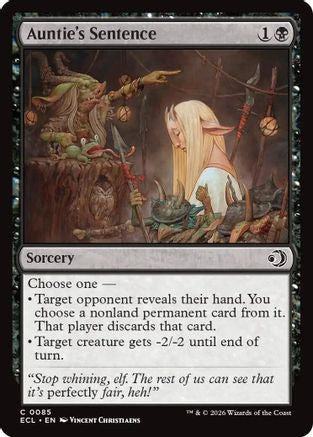 Image of Auntie's Sentence [Lorwyn Eclipsed]