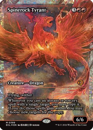 Image of Spinerock Tyrant (0399) (Showcase) (Fracture Foil) [Lorwyn Eclipsed]