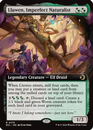Image of Lluwen, Imperfect Naturalist (Extended Art) [Lorwyn Eclipsed]