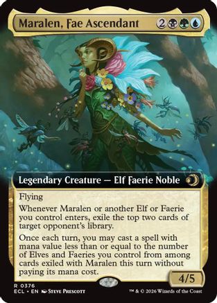 Image of Maralen, Fae Ascendant (Extended Art) [Lorwyn Eclipsed]