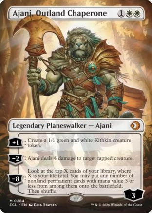 Image of Ajani, Outland Chaperone (Borderless) [Lorwyn Eclipsed]