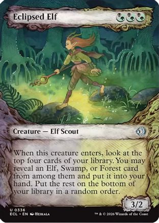 Image of Eclipsed Elf (Showcase) [Lorwyn Eclipsed]