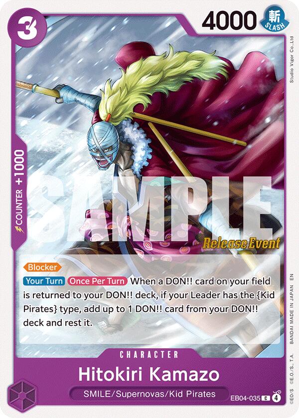 Image of Hitokiri Kamazo [The Azure Sea's Seven Release Event Cards]