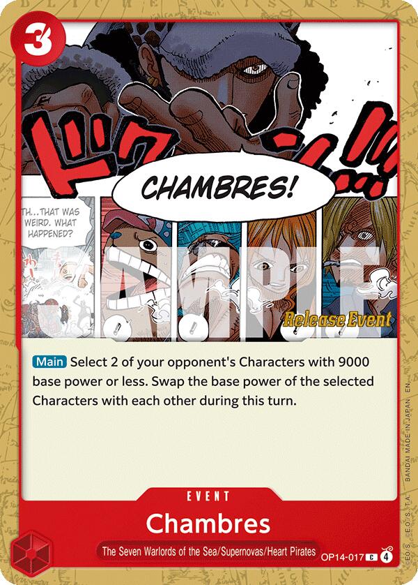 Image of Chambres [The Azure Sea's Seven Release Event Cards]