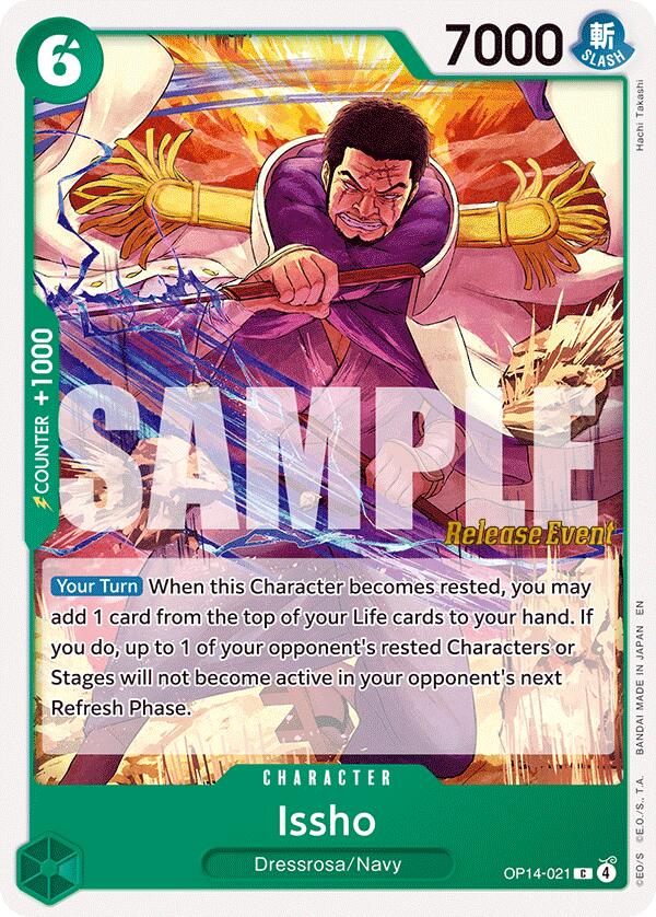 Image of Issho (OP14-021) [The Azure Sea's Seven Release Event Cards]