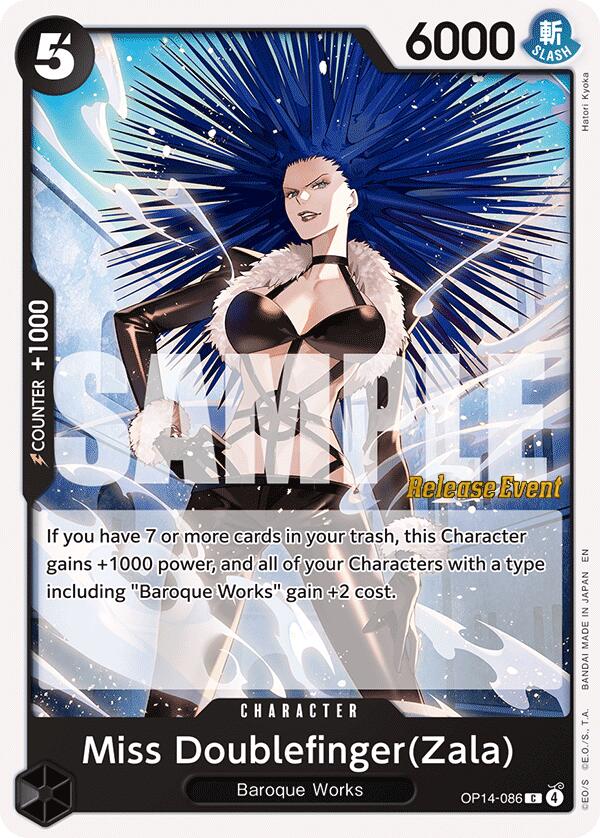 Image of Miss Doublefinger(Zala) [The Azure Sea's Seven Release Event Cards]