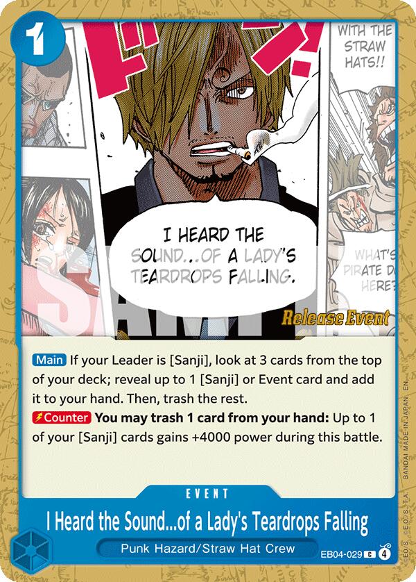 Image of I Heard the Sound...of a Lady's Teardrops Falling [The Azure Sea's Seven Release Event Cards]