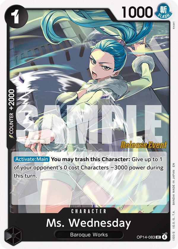 Image of Ms. Wednesday [The Azure Sea's Seven Release Event Cards]