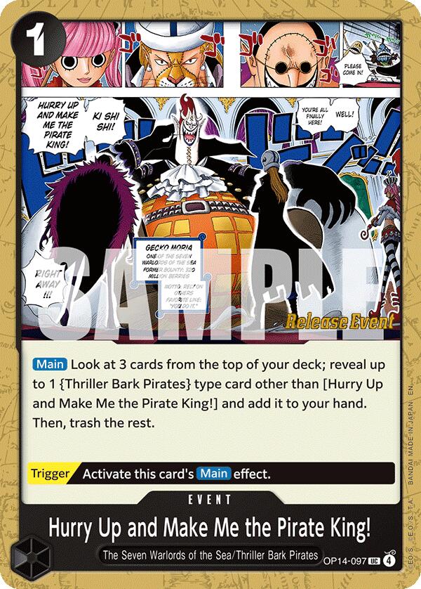 Image of Hurry Up and Make Me the Pirate King! [The Azure Sea's Seven Release Event Cards]