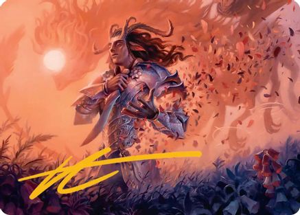 Image of Rhys, the Evermore Art Card (Gold-Stamped Signature) [Lorwyn Eclipsed Art Series]