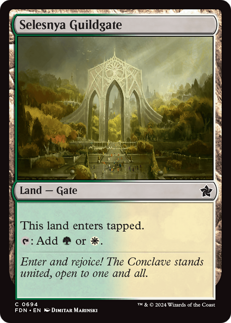 Image of Selesnya Guildgate [Foundations]