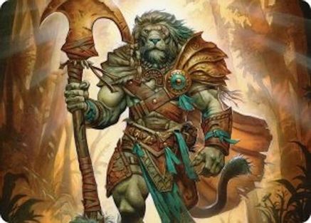 Image of Ajani, Outland Chaperone Art Card [Lorwyn Eclipsed Art Series]