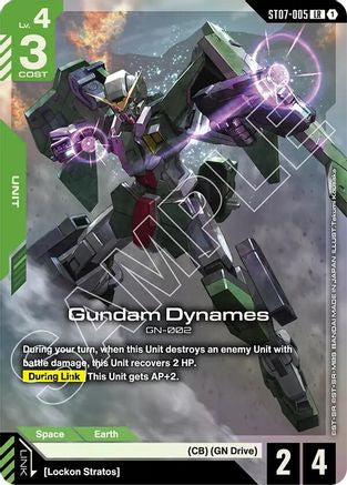 Image of Gundam Dynames (LR) (ST07-005) - Starter Deck 07 Celestial Drive Holofoil