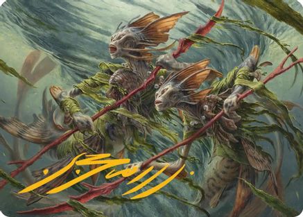 Image of Champions of the Shoal Art Card (Gold-Stamped Signature) [Lorwyn Eclipsed Art Series]
