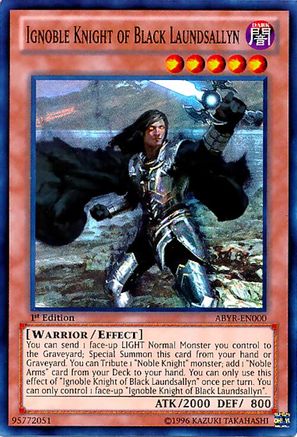Image of Ignoble Knight of Black Laundsallyn [ABYR-EN000] Super Rare