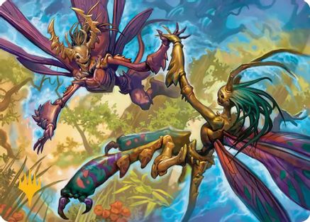 Image of Illusion Spinners Art Card (Gold-Stamped Planeswalker Symbol) [Lorwyn Eclipsed Art Series]