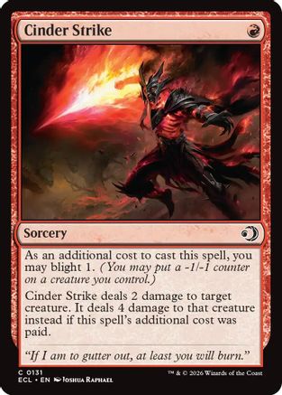 Image of Cinder Strike [Lorwyn Eclipsed]