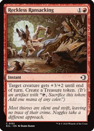 Image of Reckless Ransacking [Lorwyn Eclipsed]