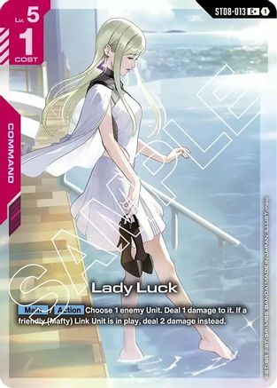 Image of Lady Luck (C+) (ST08-013) - Starter Deck 08 Flash of Radiance Holofoil