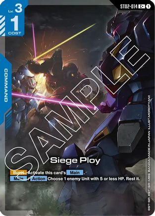 Image of Siege Ploy (C+) (ST02-014) - Starter Deck 08 Flash of Radiance Holofoil