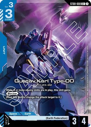 Image of Gustav Karl Type-00 (C+) (ST08-008) - Starter Deck 08 Flash of Radiance Holofoil