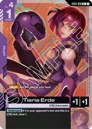 Image of Tieria Erde (C+) (ST07-010) - Starter Deck 07 Celestial Drive Holofoil