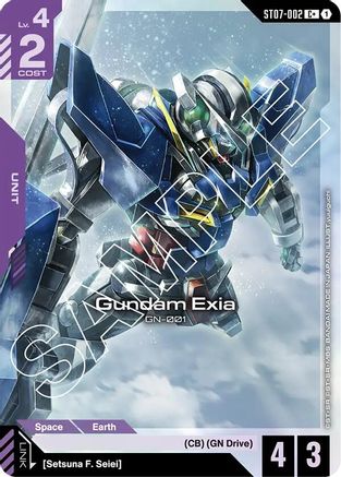 Image of Gundam Exia (ST07-002) (C+) (ST07-002) - Starter Deck 07 Celestial Drive Holofoil