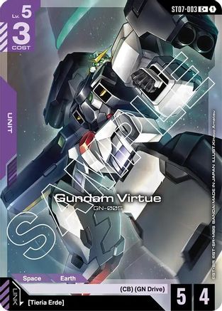 Image of Gundam Virtue (ST07-003) (C+) (ST07-003) - Starter Deck 07 Celestial Drive Holofoil