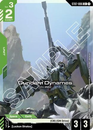 Image of Gundam Dynames (ST07-006) (C+) (ST07-006) - Starter Deck 07 Celestial Drive Holofoil