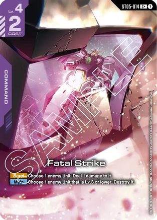 Image of Fatal Strike (C+) (ST05-014) - Starter Deck 07 Celestial Drive Holofoil