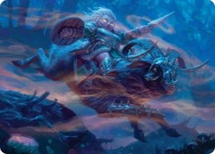 Image of Bristlebane Outrider Art Card [Lorwyn Eclipsed Art Series]