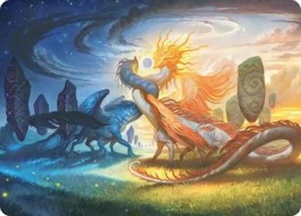 Image of Celestial Reunion Art Card (19/54) [Lorwyn Eclipsed Art Series]