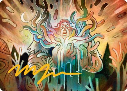 Image of Aurora Awakener Art Card (40/54) (Gold-Stamped Signature) [Lorwyn Eclipsed Art Series]