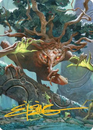 Image of Ferrafor, Young Yew Art Card (Gold-Stamped Signature) [Lorwyn Eclipsed Art Series]