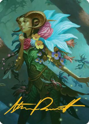 Image of Maralen, Fae Ascendant Art Card (Gold-Stamped Signature) [Lorwyn Eclipsed Art Series]