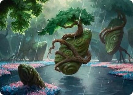 Image of Rain-Slicked Copse Art Card [Lorwyn Eclipsed Art Series]