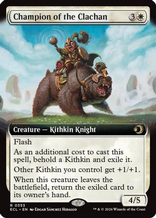 Image of Champion of the Clachan (Extended Art) [Lorwyn Eclipsed]