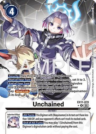 Image of Unchained [EX11-070] (Alternate Art) [Dawn of Liberator]
