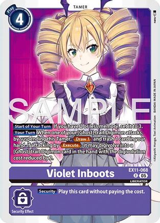 Image of Violet Inboots [EX11-068] [Dawn of Liberator]