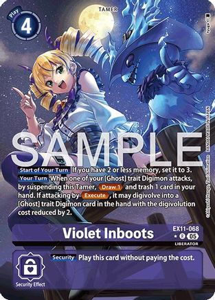 Image of Violet Inboots [EX11-068] (Alternate Art) [Dawn of Liberator]