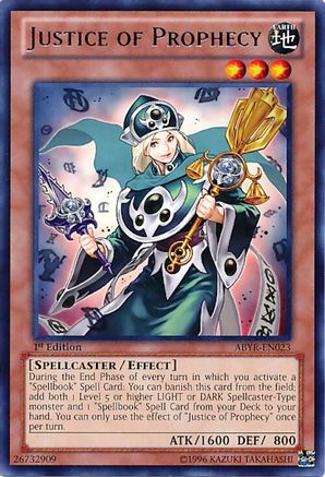 Image of Justice of Prophecy [ABYR-EN023] Rare