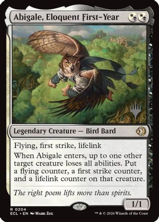 Image of Abigale, Eloquent First-Year [Lorwyn Eclipsed Promos]