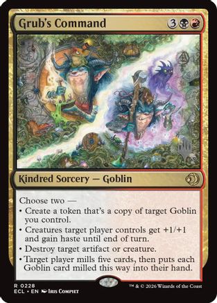 Image of Grub's Command [Lorwyn Eclipsed Promos]