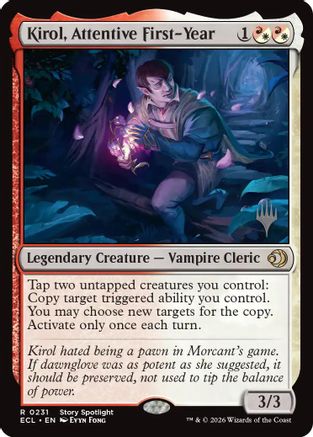 Image of Kirol, Attentive First-Year [Lorwyn Eclipsed Promos]