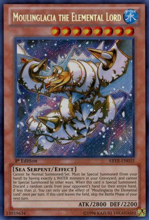 Image of Moulinglacia the Elemental Lord [ABYR-EN035] Secret Rare