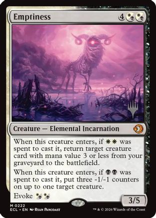 Image of Emptiness [Lorwyn Eclipsed Promos]
