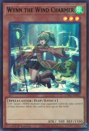 Image of Wynn the Wind Charmer (Ultra Rare) [CH02-EN003] Ultra Rare