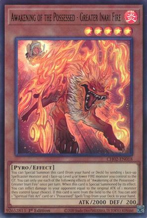 Image of Awakening of the Possessed - Greater Inari Fire [CH02-EN018] Ultra Rare