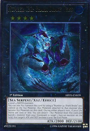 Image of Number C32: Shark Drake Veiss (UTR) [ABYR-EN039] Ultimate Rare