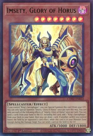 Image of Imsety, Glory of Horus [CH02-EN022] Ultra Rare